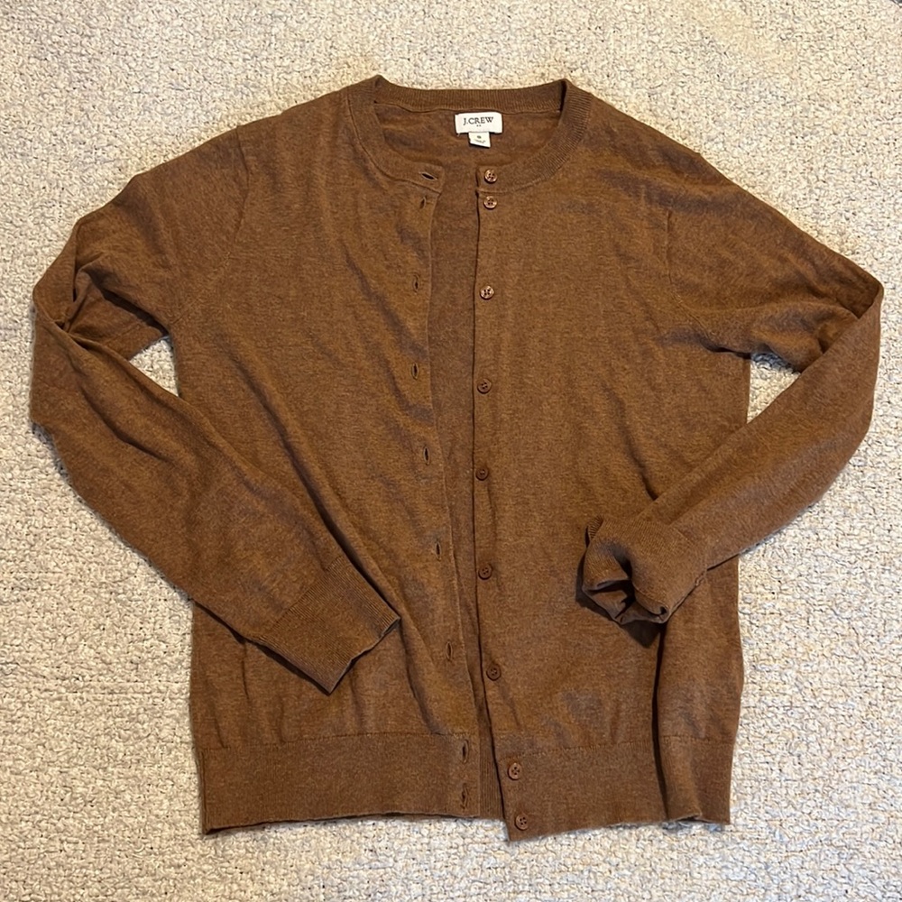 J. Crew Factory Classic Cotton Cardigan